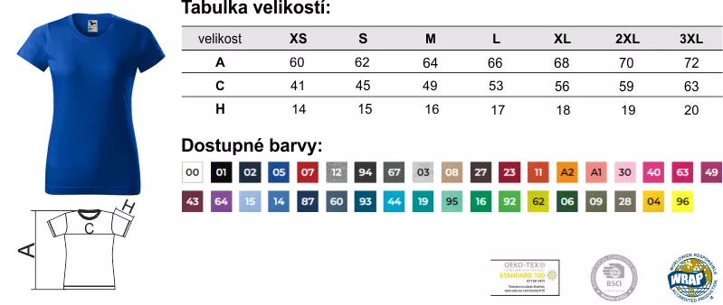 Dámské tričko BASIC 134
