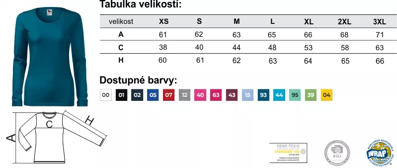 Dámské tričko SLIM 139
