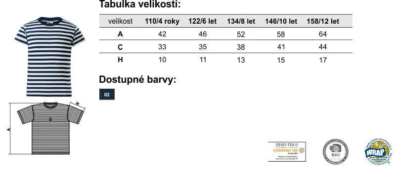 Dětské tričko SAILOR 805