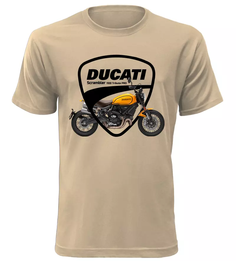 Pánské tričko s motorkou Ducati Scrambler