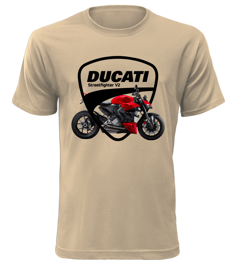 Pánské tričko s motorkou Ducati Streetfighter V2