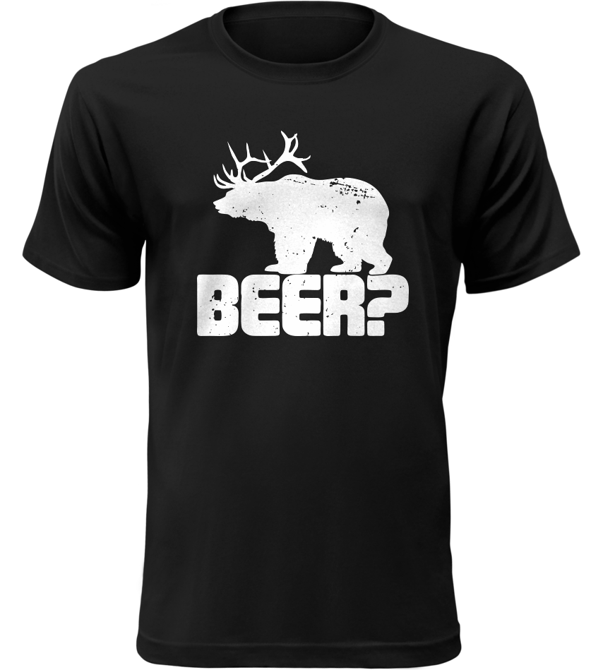 Pánské vtipné tričko BEER černé