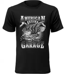 Pánské motorkářské tričko American Garage černé