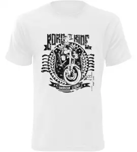 Pánské motorkářské triko American Legend bílé