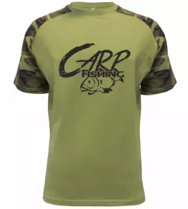 Rybářské tričko Carp Fishing military