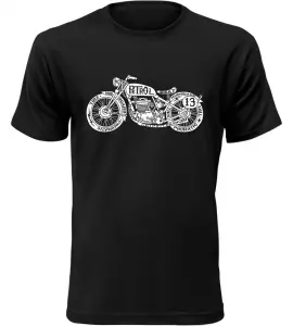 Pánské motorkářské tričko Petrol 13 černé