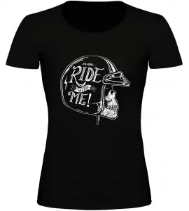 Dámské motorkářské tričko Hi Girl černé