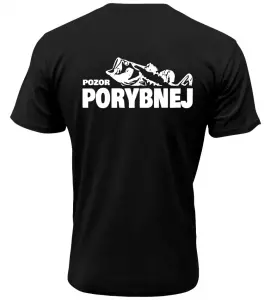 Pánské rybářské tričko POZOR PORYBNEJ
