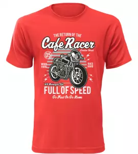 Pánské motorkářské tričko Full of Speed červené