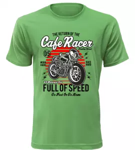 Pánské motorkářské tričko Full of Speed zelené