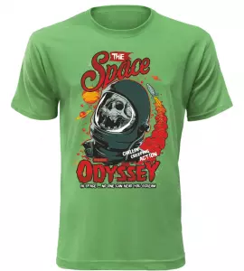 Pánské tričko Space Odyssey zelené