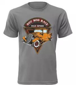 Pánské tričko Hot Rod Race šedé