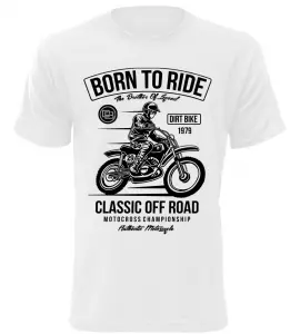 Pánské tričko Classic off Road bílé