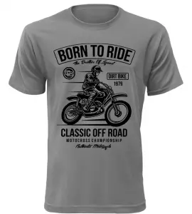 Pánské tričko Classic off Road šedé