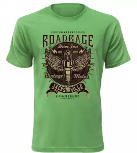 Pánské tričko Road Race zelené