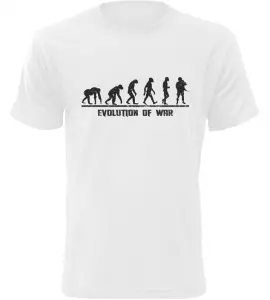 Pánské tričko Evolution Of WAR bílé