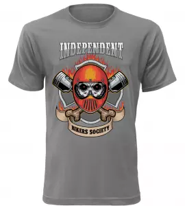 Pánské tričko Independent Bikers šedé