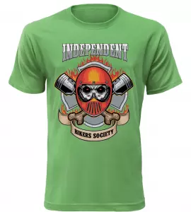 Pánské tričko Independent Bikers zelené