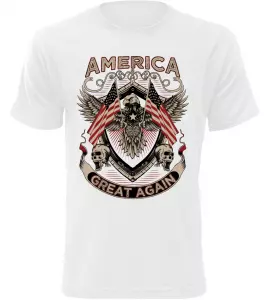 Pánské tričko America Great bílé