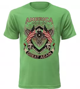 Pánské tričko America Great zelené