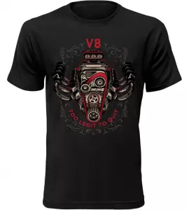Pánské tričko V8 hotrod černé