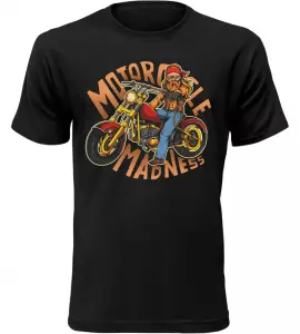 Pánské moto tričko Motorcycle Madness černé