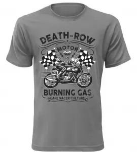 Pánské motorkářské tričko Death Row šedé