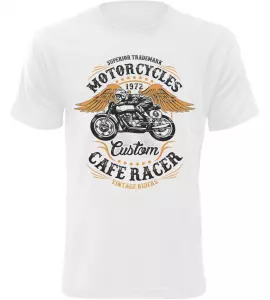 Pánské motorkářské tričko Vintage Riders bílé