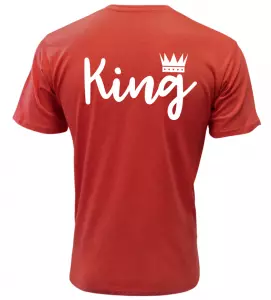 Pánské tričko King červené