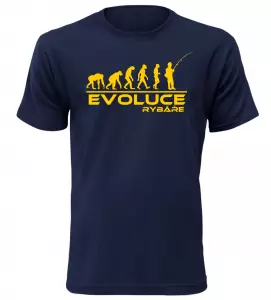 Pánské tričko evoluce rybáře navy