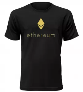 Pánské tričko Ethereum černé