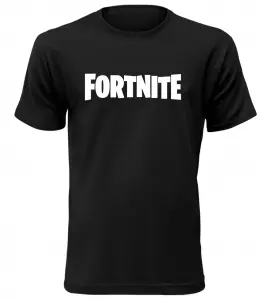 Herní tričko s nápisem Fortnite černé