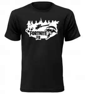Tričko pro hráče Fortnite FR černé
