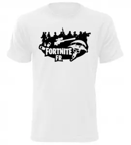 Tričko pro hráče Fortnite FR bílé