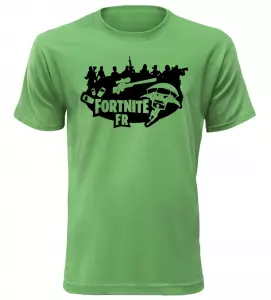 Tričko pro hráče Fortnite FR zelené
