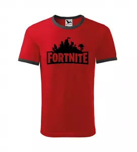 Pánské herní tričko Fortnite červené