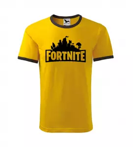 Pánské herní tričko Fortnite žluté