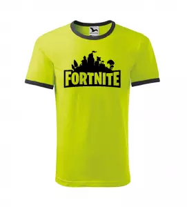 Pánské herní tričko Fortnite limetkové