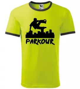 Pánské tričko Parkour originál limetkové