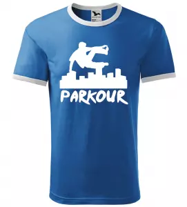 Pánské tričko Parkour originál azurové