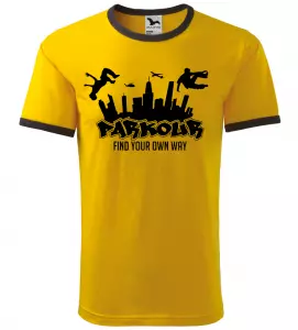 Pánské tričko Parkour find žluté