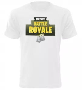 Herní tričko Fortnite Battle Royale bílé