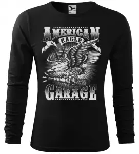 Pánské tričko pro motorkáře American Garage černé long