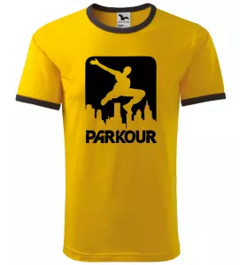 Pánské a dětské tričko Parkour city žluté