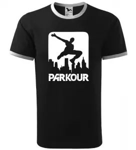 Pánské tričko Parkour city černé