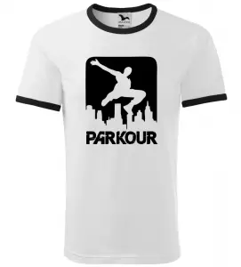 Pánské a dětské tričko Parkour city bílé