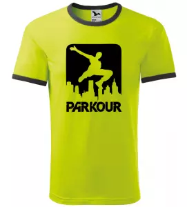 Pánské tričko Parkour city limetkové