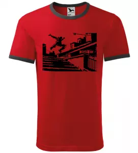 Pánské tričko Parkour street červené