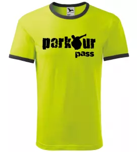 Pánské tričko Parkour pass limetkové