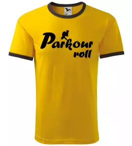 Pánské tričko Parkour roll žluté